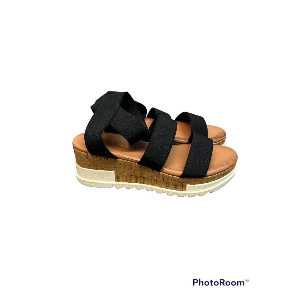 Dream Pairs Women Elastic Ankle Strap Open Toe Platform Wedge Sandals Size 6